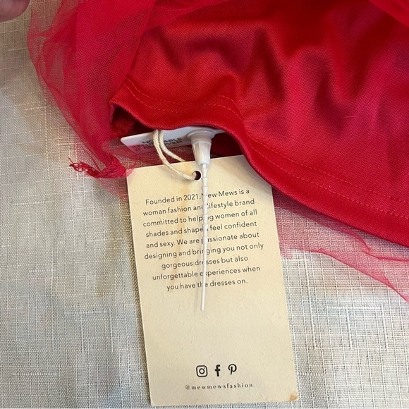 NWT MEW MEWS FASHION Women’s Ruffle One Shoulder Statement Dress, Size XL - Picture 5 of 9